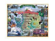 Washington State 1000 Piece Puzzle by White Mountain Puzzles