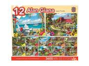 Alan Giana Puzzle 12 Pack by Masterpieces Puzzle Co.