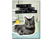 Cat I Like To Watch Toilet Flush Magnet by Hot Properties!