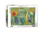 Marc Chagallles Amoureux De Vence 1000 Piece Puzzle by Eurographics