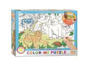 Color Me Jungle 100 Piece Puzzle by Eurographics