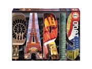 Paris Collage 1000 Piece Puzzle by John N. Hansen