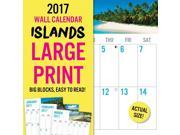 Islands Large Print Wall Calendar by Leap Year Publishing