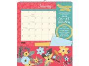 Orange Circle Studio 2017 Pockets Plus Wall Calendar Secret Garden 16041
