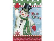 Merry Snowman Mini Garden Flag by Lang Companies