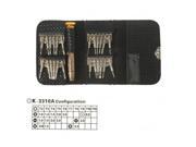 Kaisi Versatile Screwdriver Set Repair Kit with Leather Case for Smartphones and Digital Devices