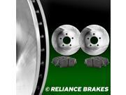 [FRONT KIT] Reliance *OE REPLACEMENT* Disc Brake Rotors *Plus Ceramic Pads F1902