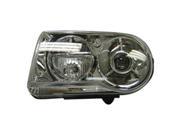2005 2009 Chrysler 300 Driver Side Left Halogen Type Head Lamp incl Projection Delay 57010863AA