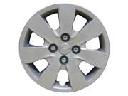 2008 2011 Hyundai Accent OEM 14 in Hubcap Wheel Cover Flat Silver Full Face Painted 55563