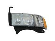 1999 2002 Dodge Ram 1500 Driver Side Left Head Lamp incl Parking and Signal Lamp 55077025AG