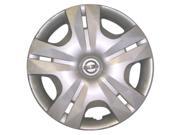2010 2012 Nissan Versa OEM 15in Hubcap Wheel Cover Flat Silver Full Face Painted 53083