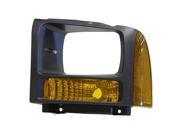 2005 2005 Ford F 250 Super Duty Driver Side Left Parking and Signal Lamp W O Bulb Socket with Trim V