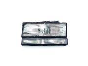 1992 1993 Buick LeSabre Driver Side Left Head Lamp incl Black Edge Parking and Signal Lamp 16517263