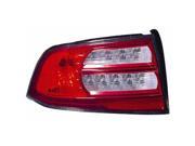 2007 2008 Acura TL Driver Side Left Tail Light Lens and Housing 33551SEPA11 CAPA