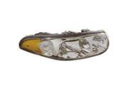 2000 2005 Buick LeSabre Driver Side Left Head Lamp incl Marker Lamp Fluted High Beam 19245377