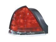 1999 2002 Ford Crown Victoria Driver Side Left Tail Lamp Assembly XW7Z13405BA incl Chrome Trim and 2 Bulbs