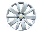 2011 2013 Chevrolet Cruze OEM 16in Hubcap Wheel Cover Flat Silver Full Face Painted 3997