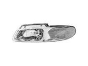 2000 2000 Chrysler Town and Country Driver Left Head Lamp W O Daytime Rng Light Quad Lmps Amber Corn 4857853AA