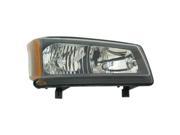 2003 2004 Chevrolet Avalanche 1500 Driver Side Left Original Smooth OE Design Head Lamp W O Cladding 10396913 V