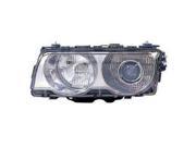 1999 2001 BMW 740i Driver Side Left Chrome Bezel Head Lamp Lens and Housing incl HID Lamp