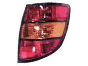 2003 2008 Pontiac Vibe Driver Side Left Tail Lamp Lens and Housing 88972565