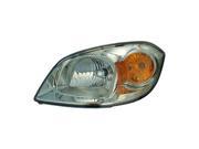 2005 2010 Chevrolet Cobalt Driver Side Head Lamp Lens and Hsng incl Amber Bulb and Smoke Chrome Bezel