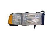 1994 2002 Dodge Ram 1500 Driver Side Left Head Lamp incl Parking and Turn Signal Lamps 55076749AO V