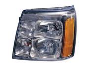 2002 2002 Cadillac Escalade Driver Side Left Head Lamp W O HID High Intensity Discharge 15181851 V