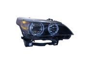 2004 2007 BMW 525i Passenger Side Right Xenon Type Head Lamp Lens and Housing incl Auto Adjust