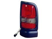 1994 2002 Dodge Ram 1500 Passenger Side Right Early Design Tail Lamp Assembly incl Black Trim