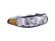 2000 2000 Buick LeSabre Driver Side Left Head Lamp incl Marker Lamp Smooth High Beam 19245373
