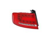 2009 2012 Audi A4 Passenger Side Right Outer LED Type Tail Light Assembly