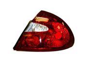 2005 2008 Buick Allure Passenger Side Right Tail Lamp Assembly 25918363; 15942024 CAPA