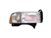 1994 2002 Dodge Ram 1500 Passenger Side Right Head Lamp Assembly incl Parking and Turn Signal Lamps CAPA