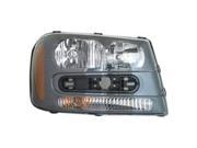 2002 2008 Chevrolet Trailblazer Passenger Side Right Head Lamp Assembly with Grille Notch V