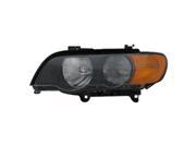 2000 2003 BMW X5 Driver Side Left Halogen Type Head Lamp Lens and Hsng incl Amber Turn Signal