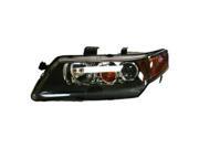 2004 2005 Acura TSX Driver Side Left Head Lamp Lens and Housing 33151SECA12 includes HID Lamp