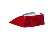 2004-2005 Acura TSX Driver Side Left Quarter Panel Tail Light Lens and Housing 33506SEAA01 2004-2005 Acura TSX Driver Side Left Quarter Panel Tail Light Lens and Housing 33506SEAA01