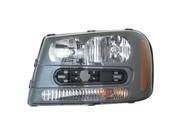 2002 2009 Chevrolet Trailblazer Driver Side Left Head Lamp incl Notch for Grille 25970915 V