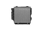 1997 2002 Jeep TJ SE 2.5L 150Cu. In. l4 GAS OHV Naturally Aspirated Radiator 1 Row 1 1 4 in Inlet 1 1 2 in Outlet 52004781