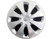 2012 2014 Toyota Prius OEM 15 Inch Hubcap Wheel Cover Silver Full Face Painted 61166