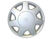 1995 1996 Toyota Tercel OEM 13 Inch Hubcap Wheel Cover Silver Full Face Painted 61084