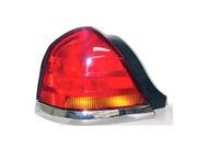 1998 2004 Ford Crown Victoria Driver Side Left Amber and Red Tail Lamp Lens and Housing