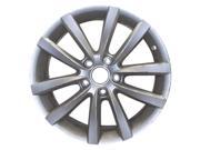 2012-2013 Volkswagen Eos OEM 17x7.5 Alloy Wheel, Rim Silver Metallic Full Face Painted - 69920 2012-2013 Volkswagen Eos OEM 17x7.5 Alloy Wheel, Rim Silver Metallic Full Face Painted - 69920