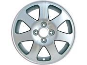 1999-2005 Honda Civic 15x6 Alloy Wheel, Rim Light Sparkle Silver Painted with Machined Face-63793 1999-2005 Honda Civic 15x6 Alloy Wheel, Rim Light Sparkle Silver Painted with Machined Face-63793