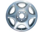 1997-1999 Oldsmobile Cutlass OEM 15x6 Alloy Wheel, Rim Flat Silver Painted with Machined Face - 6027 1997-1999 Oldsmobile Cutlass OEM 15x6 Alloy Wheel, Rim Flat Silver Painted with Machined Face - 6027