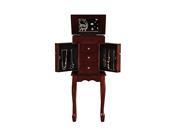 W Unlimited Drawers Jewelry Armoire Cherry