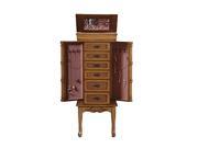 W Unlimited 6 Drawers Jewelry Armoire Coffee