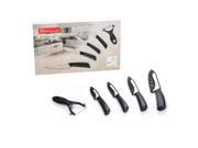 Ceramic Knife Set 9PCS Set Heim Concept 4 Cutlery Kitchen Knives with Sheaths and Ceramic Peeler with Gift Box