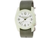 Bertucci 11028 Men s A 2R Dx3 Field Resin Green Nylon Band White Dial White Watch